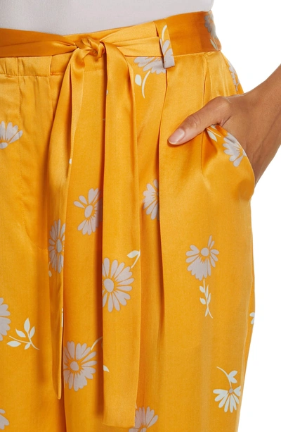 Shop Equipment Evonne Tie Waist Silk Pants In Orangeraie Multi