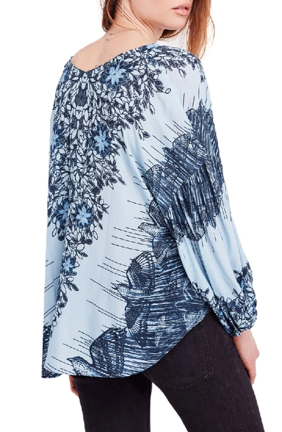 Shop Free People Birds Of A Feather Top In Blue
