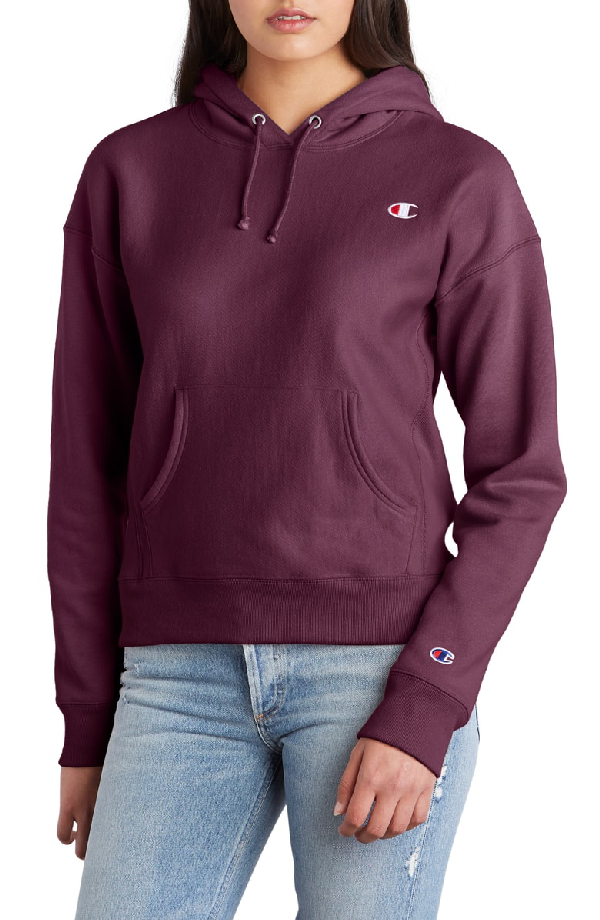 Champion Reverse Weave Hoodie In Dark Berry Purple | ModeSens