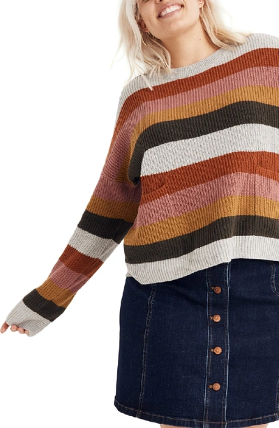 Madewell Patch Pocket Pullover Sweater In Arctic Ice ModeSens