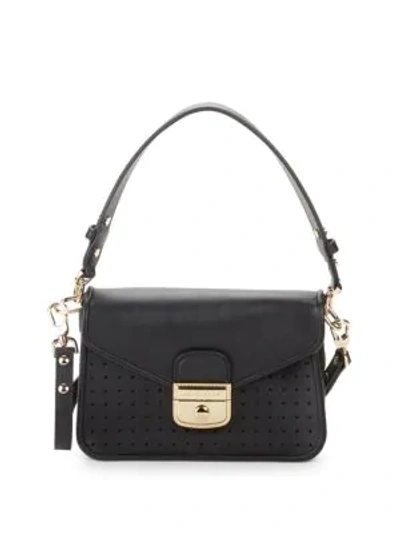 Longchamp Mademoiselle Toile Leather Crossbody Bag In Black | ModeSens