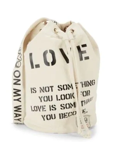 Shop Peace Love World Sling Bucket Bag In Natural