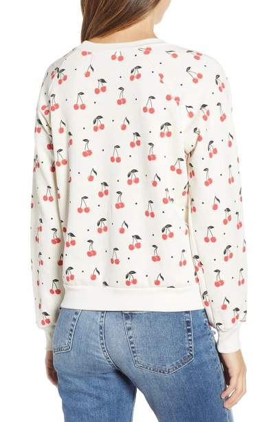 Shop Wildfox Cherry Oh Baby Sweatshirt In Vintage Lace