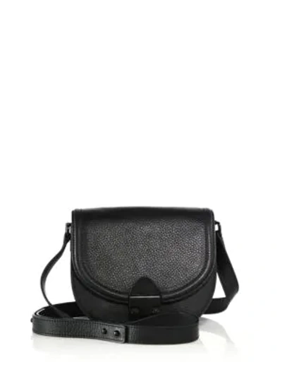 Shop Loeffler Randall Leather Saddle Bag In Black