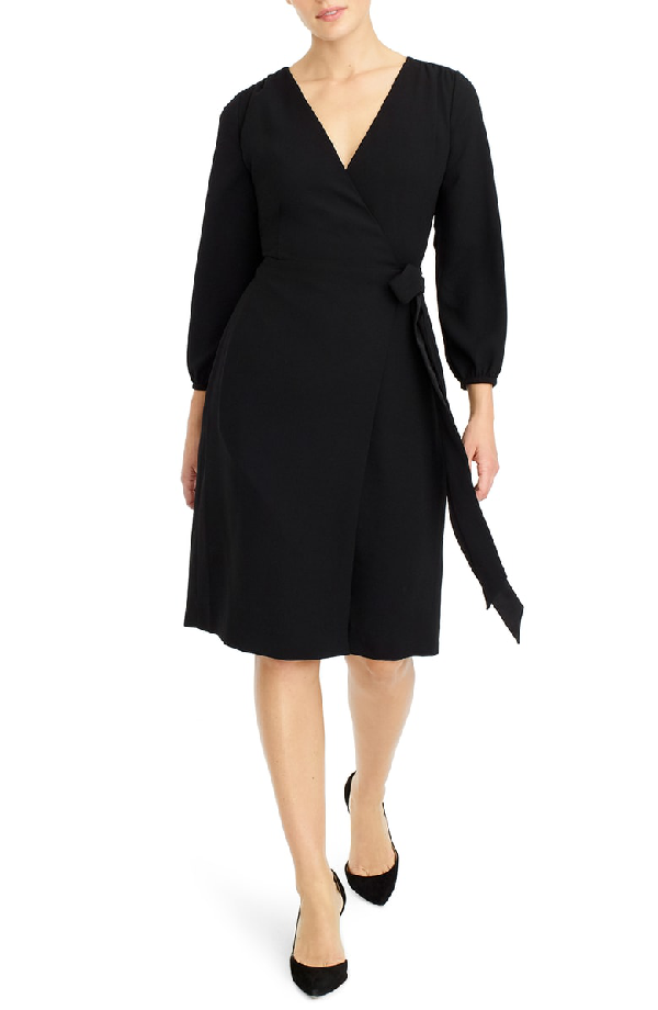 j crew wrap dress 365 crepe