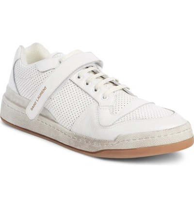 Shop Saint Laurent Jeddo Sneaker In White/ Multi