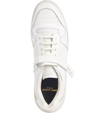 Shop Saint Laurent Jeddo Sneaker In White/ Multi