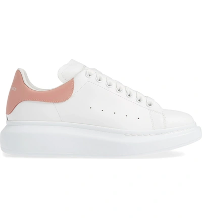 Shop Alexander Mcqueen Oversized Sneaker In White/ Carnation Pink