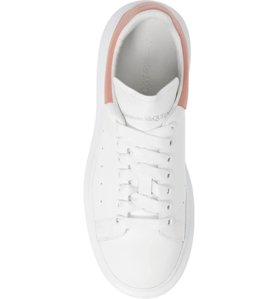 Shop Alexander Mcqueen Oversized Sneaker In White/ Carnation Pink