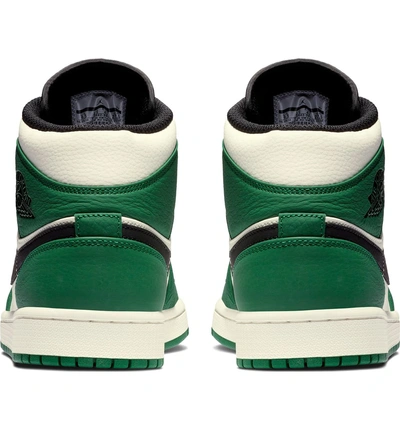 Shop Nike Air Jordan 1 Mid Winterized Sneaker In Pine Green/ Black/ Sail
