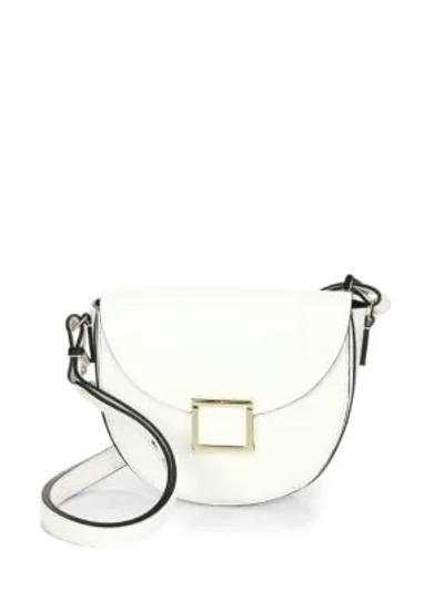 Shop Jason Wu Jaime Leather Saddle Bag In Creme