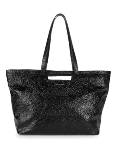 Shop Kendall + Kylie Toni Textured Tote In Black