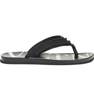 Shop Valentino Sandal In Black/ White