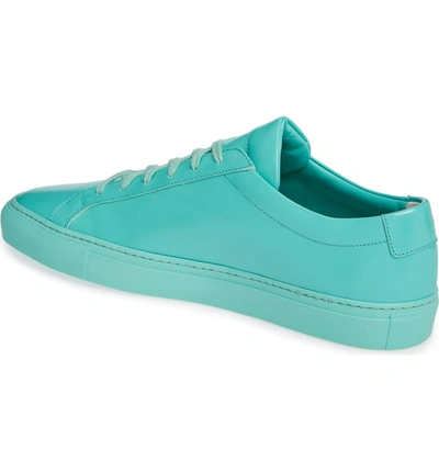 Shop Common Projects Original Achilles Sneaker In Mint Green Leather