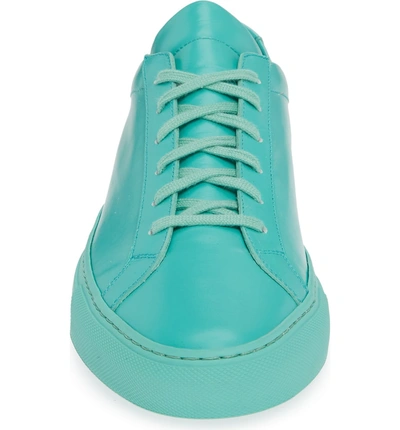 Shop Common Projects Original Achilles Sneaker In Mint Green Leather