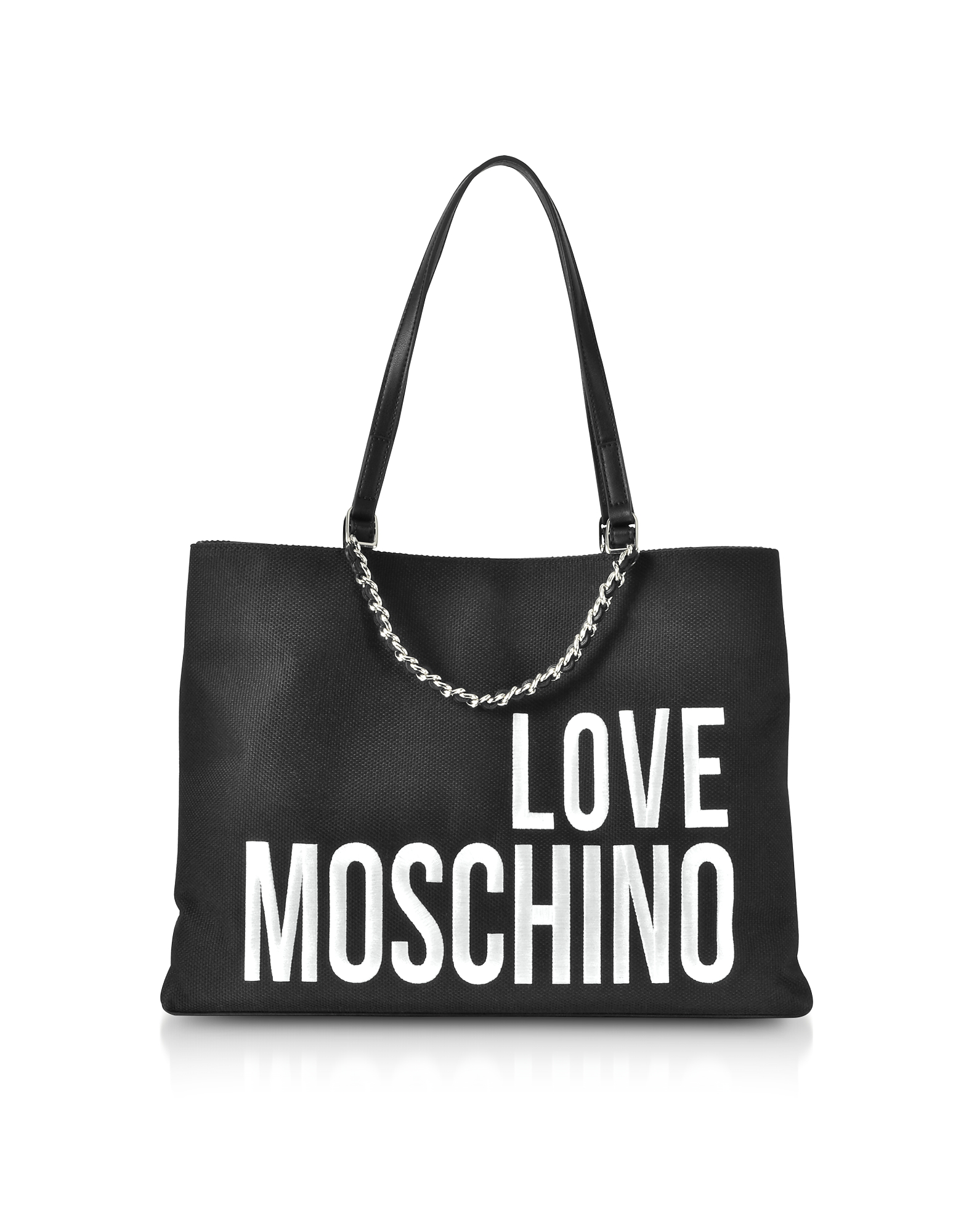 love moschino canvas tote bag