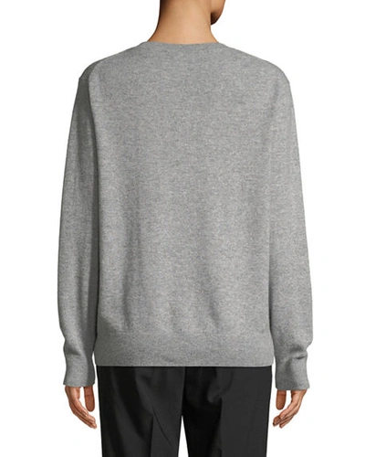 Vince Weekend Cashmere Sweater In Heather Steel