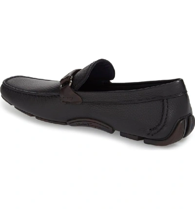 Shop Ferragamo Granprix Driving Shoe In Nero Leather