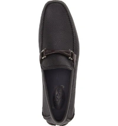 Shop Ferragamo Granprix Driving Shoe In Nero Leather