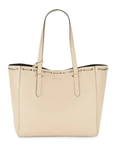 Shop Kendall + Kylie Izzy Chain Tote In Cream Tan