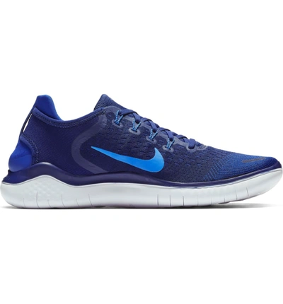Shop Nike Free Rn 2018 Running Shoe In Blue Void/ Photo Blue/ Indigo