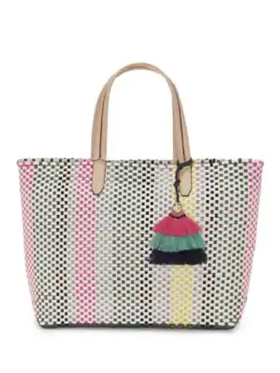 Shop Vince Camuto Freja Large Tote In Snow White