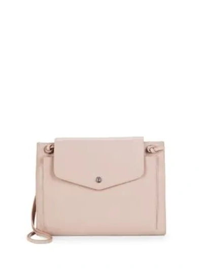Shop Halston Heritage Classic Leather Crossbody Bag In Bloom