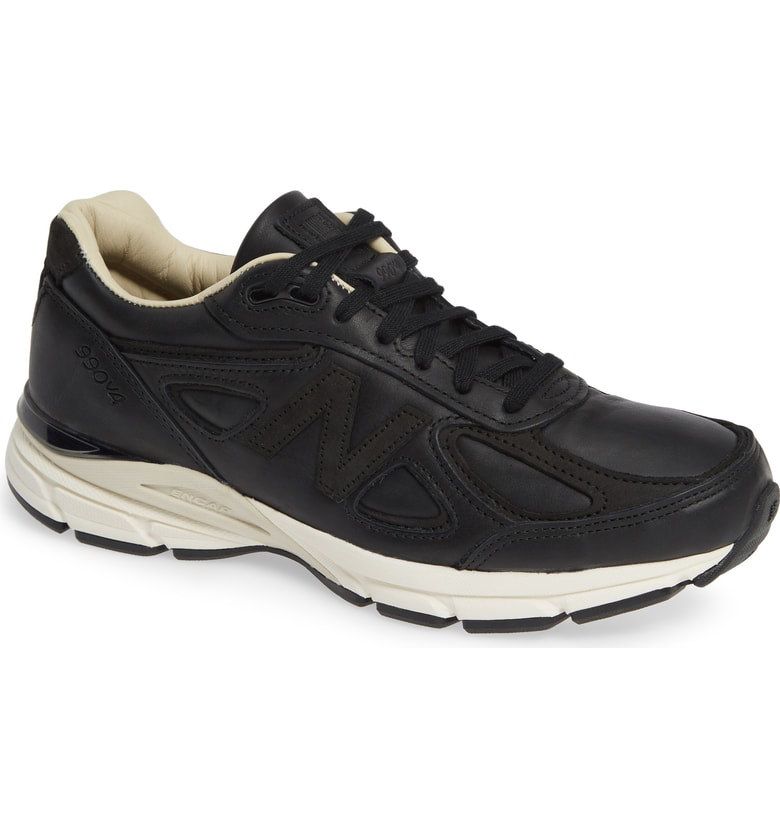 new balance 990v4 black leather