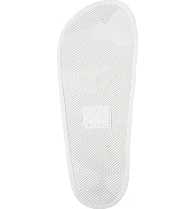 Shop Giuseppe Zanotti Slide Sandal In White