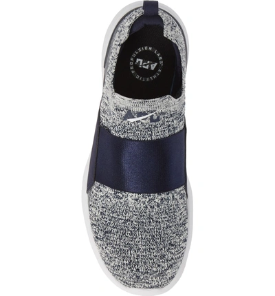 Shop Apl Athletic Propulsion Labs Techloom Bliss Knit Running Shoe In Navy/ Pristine/ White