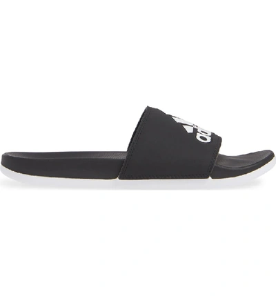 Shop Adidas Originals 'adilette' Slide Sandal In Black/ Black/ White