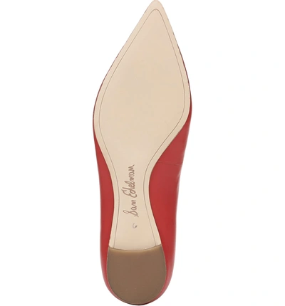 Shop Sam Edelman Sally Flat In Candy Red Nappa Leather