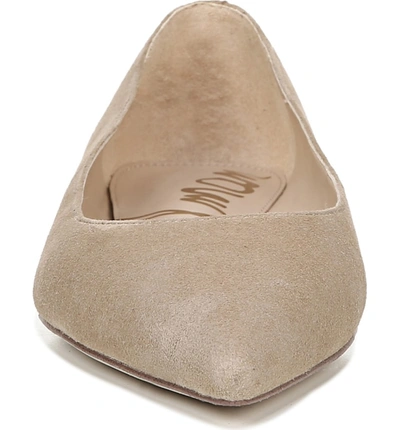Shop Sam Edelman Sally Flat In Oatmeal Suede Leather