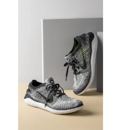 Shop Nike Free Rn 2018 Running Shoe In Black/ White