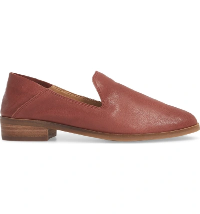 Shop Lucky Brand Cahill Flat In Burgundy Leather