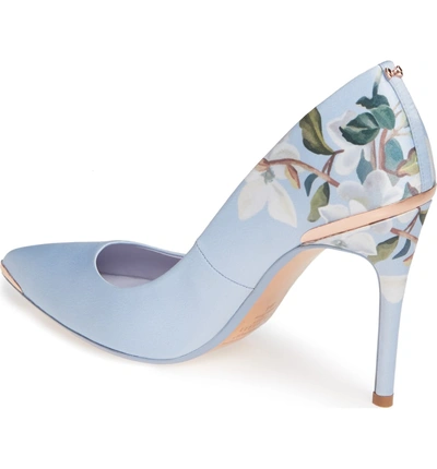 Shop Ted Baker Izibeli Pump In Blue Graceful Fabric