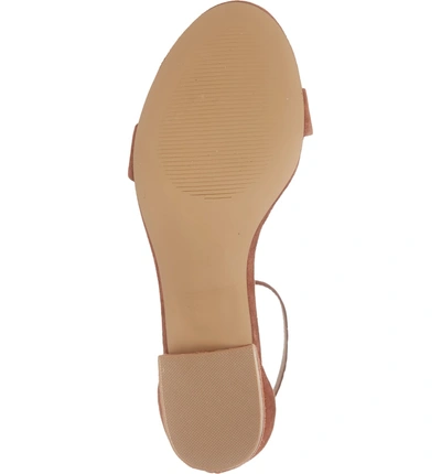 Shop Steve Madden Irenee Ankle Strap Sandal In Chestnut Suede