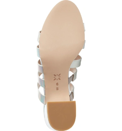 Shop Bcbg Frankie Slide Sandal In Iridescent Silver