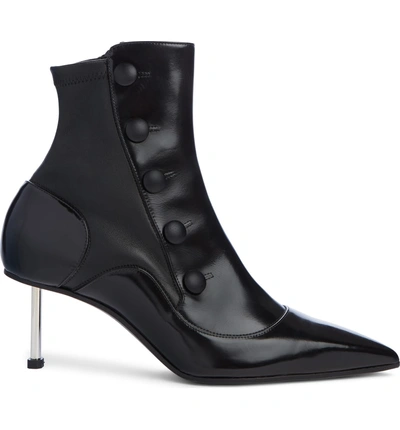 Shop Alexander Mcqueen Button Up Bootie In Black