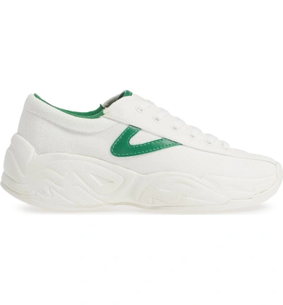 Shop Tretorn Nylitefly Sneaker In Vintage White/ Green