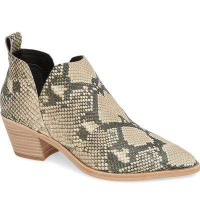 Shop Dolce Vita Sonni Pointy Toe Bootie In Snake Print Embossed Leather