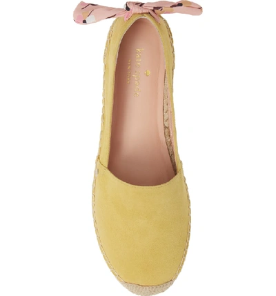 Shop Kate Spade Grayson Espadrille Flat In Roasted Maize