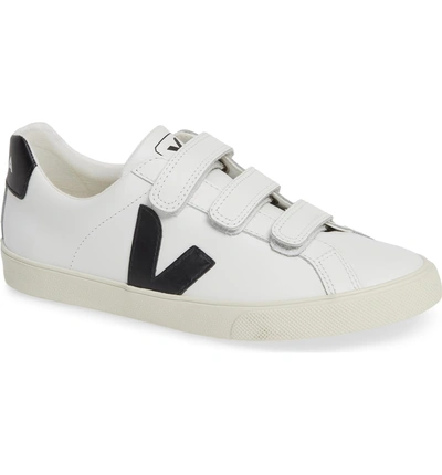 Shop Veja Esplar 3-lock Sneaker In Extra White Black