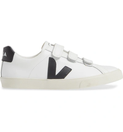 Shop Veja Esplar 3-lock Sneaker In Extra White Black