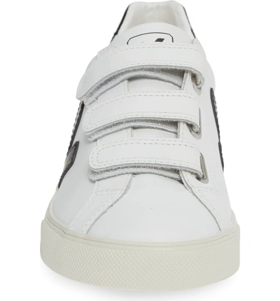 Shop Veja Esplar 3-lock Sneaker In Extra White Black