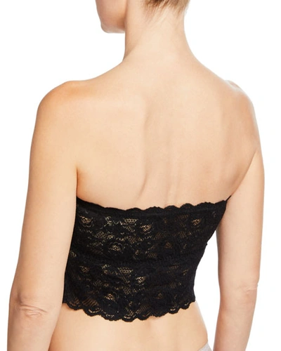 Shop Cosabella Never Say Never Signature Lace Tube Top In Black