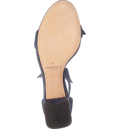 Shop Alexandre Birman Clarita Block Heel Sandal In Indigo Denim