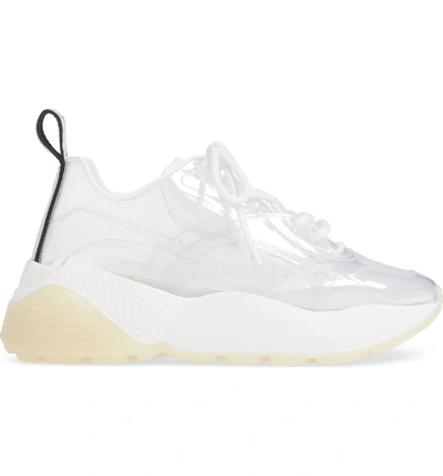 Shop Stella Mccartney Eclypse Transparent Sneaker In Transparent/ White