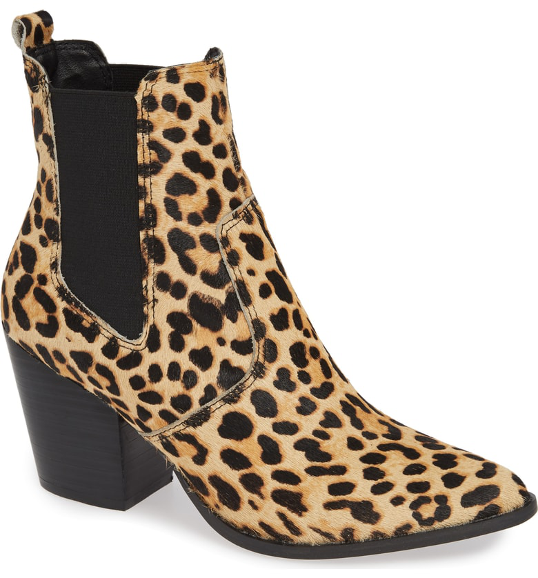 steve madden calf hair bootie