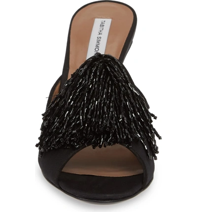 Shop Tabitha Simmons Pammy Beaded Slide Sandal In Black